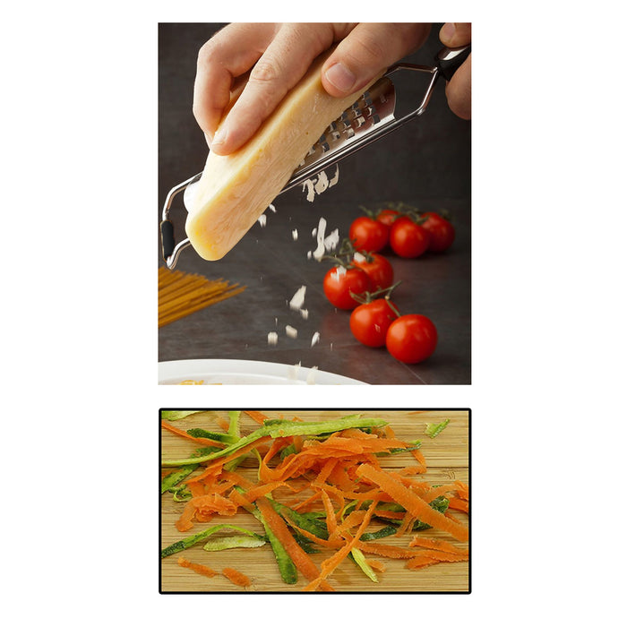 1 X Stainless Steel Coarse Grater Soft Grip Handle Cutting Slicing Knife 11