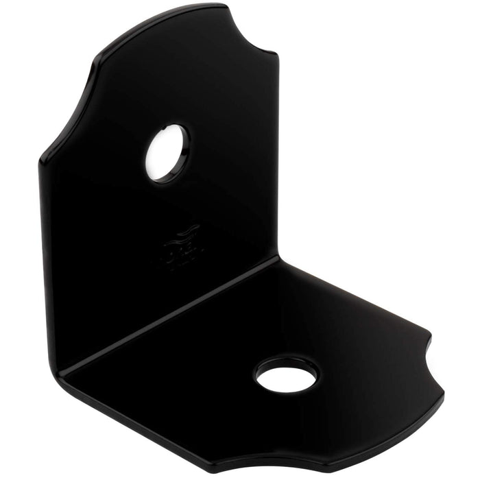4 X Decorative Corner Braces Heavy Duty Steel Angle Plate Brackets Outdoor Black