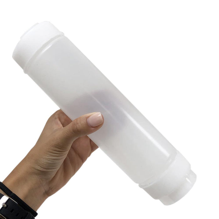 4 Pc 16 Oz FIFO Clear Squeeze Bottle Valve Dispenser Top Condiments Dressing Oil