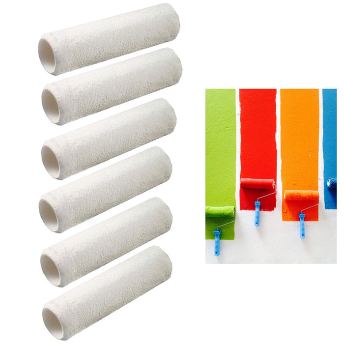 7PC Paint Roller Frame Kit Metal Brush 9" Painting Covers Refills Replacement