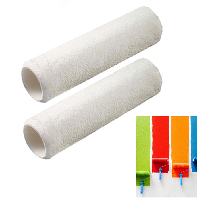 Paint Roller Frame Set 9" Covers Refills Metal Painting Roller Handle Heavy Duty