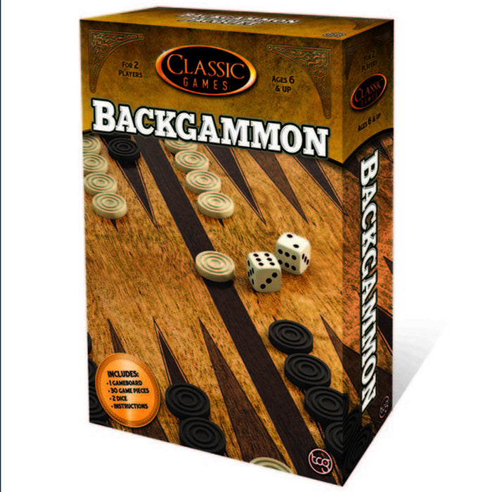 Classic Backgammon Board Game Set Traditional Modern Collector Home Family Night