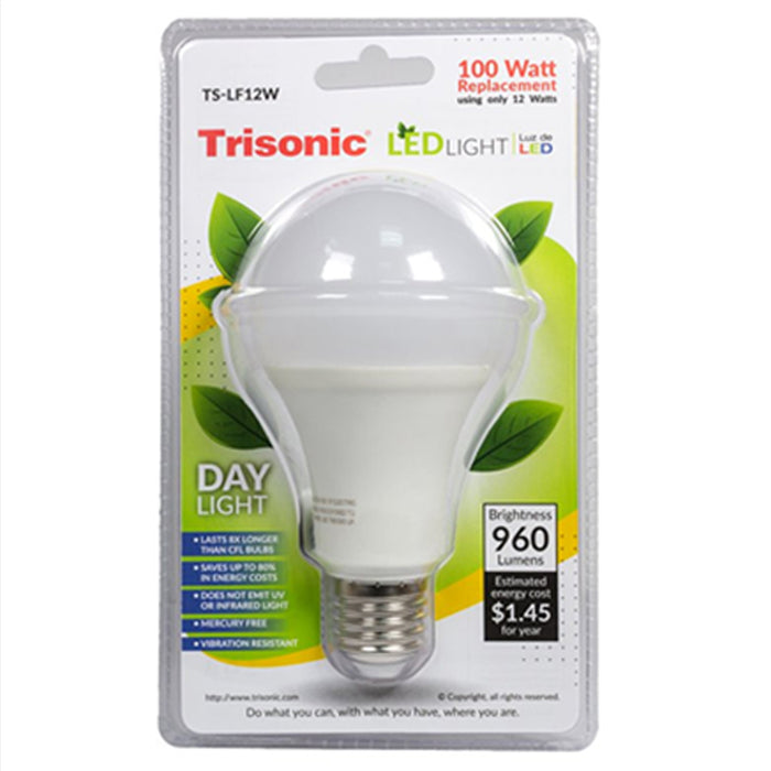 2 X Daylight 12 Watt Energy LED Light Bulb 100 W Output Replacement 960 Lumens