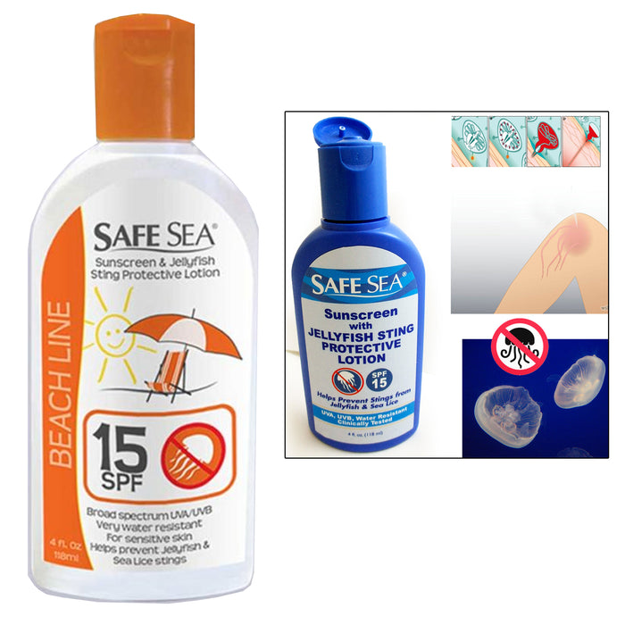 1 Safe Sea Sunscreen Jellyfish Sting Protection SPF15 Lice Lotion Prevent Sting