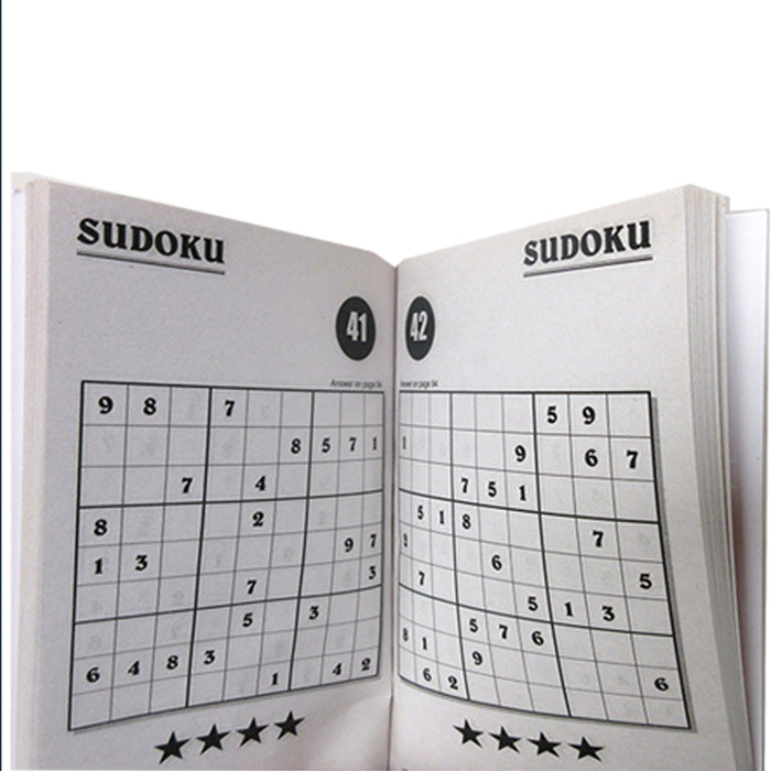 4 Pc Sudoku Puzzle Books Sumoku Collection Number Find Solving Large Print Fun