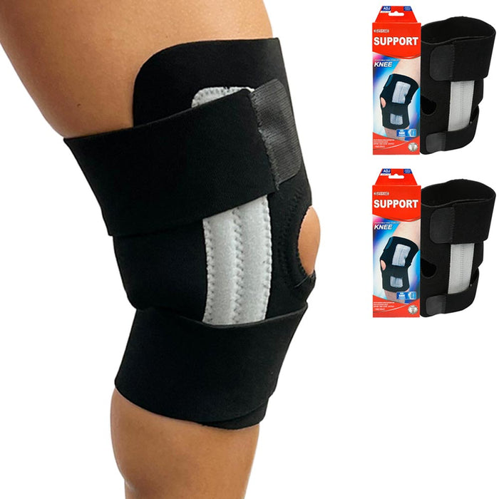 2 Pc Knee Support Brace Sport Joint Pain Relief Patella Meniscus Tear Arthritis