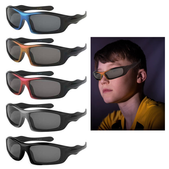4 Pc Kids Sport Wrap Frame Sunglasses Polarized Baby Toddler Boys Girls Glasses