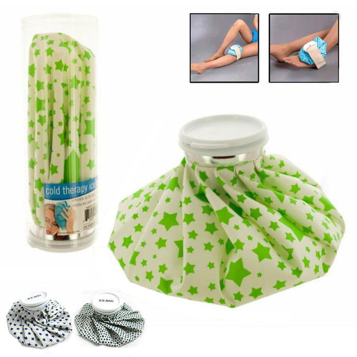 Reusable Ice Bag Pack 9 Inch Cold Therapy English Ice Cap Design First Aid Pain