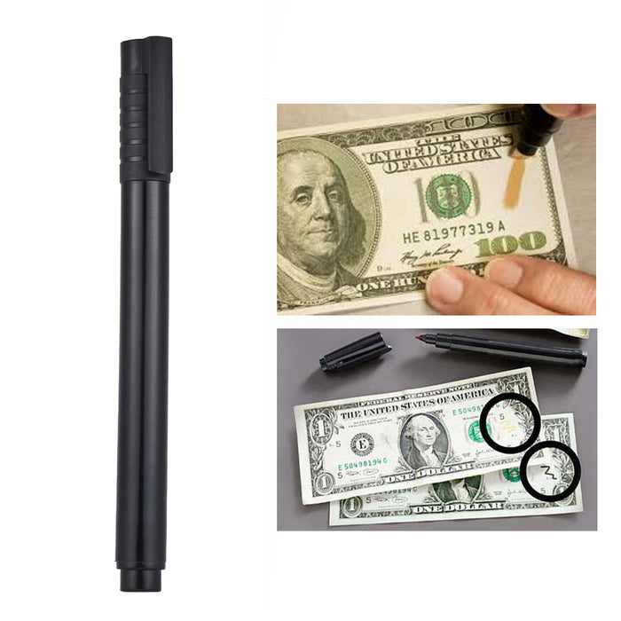 12 Smart Money Counterfeit Detector Tester Marker Pen Use On Fake Bills Checker !