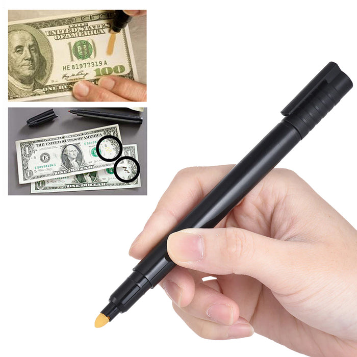 12 Smart Money Counterfeit Detector Tester Marker Pen Use On Fake Bills Checker !
