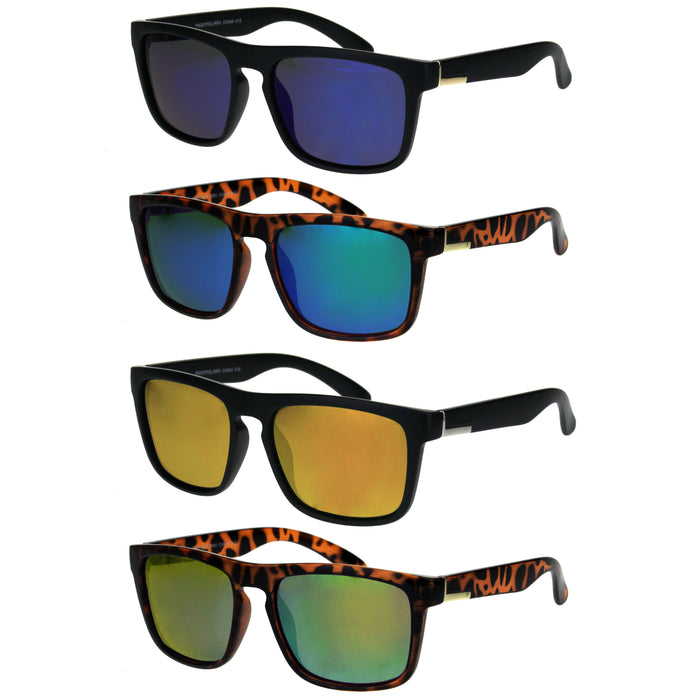 1 Polarized Sunglasses Unisex Reflective Mirror Color Glasses Mirror Lens