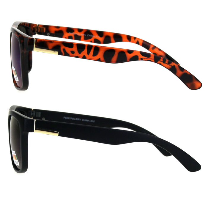 1 Polarized Sunglasses Unisex Reflective Mirror Color Glasses Mirror Lens