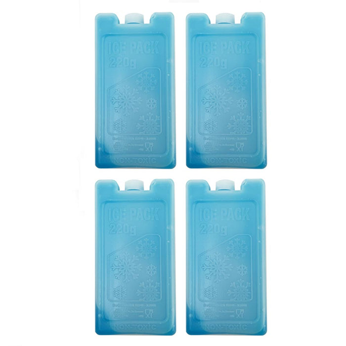 4 Pc Freezer Gel Reusable Ice Packs Cooler Lunch Box Bags Pain Relief Cold Food