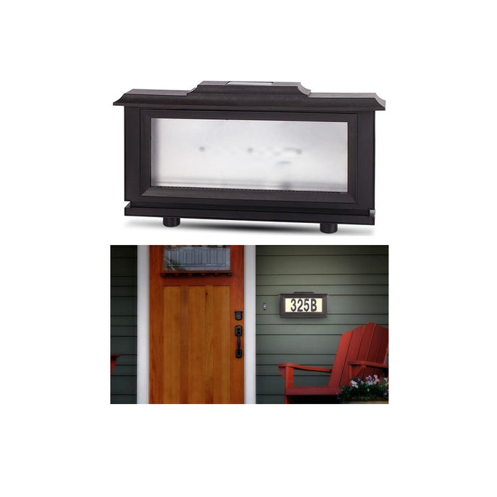 Solar Powered Address Sign Night Light Home House Number Illuminated Display LED
