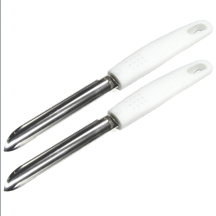 2 Pc Stainless Steel Scaler Corer Peeler Vegetable Fish Scale Shaver Slicer Tool