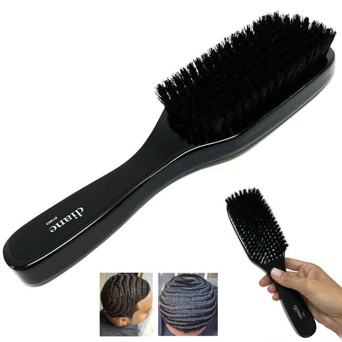 Premium Wave Hair Brush Soft 100% Boar Bristle Layer Curve Waves Firm Men Women