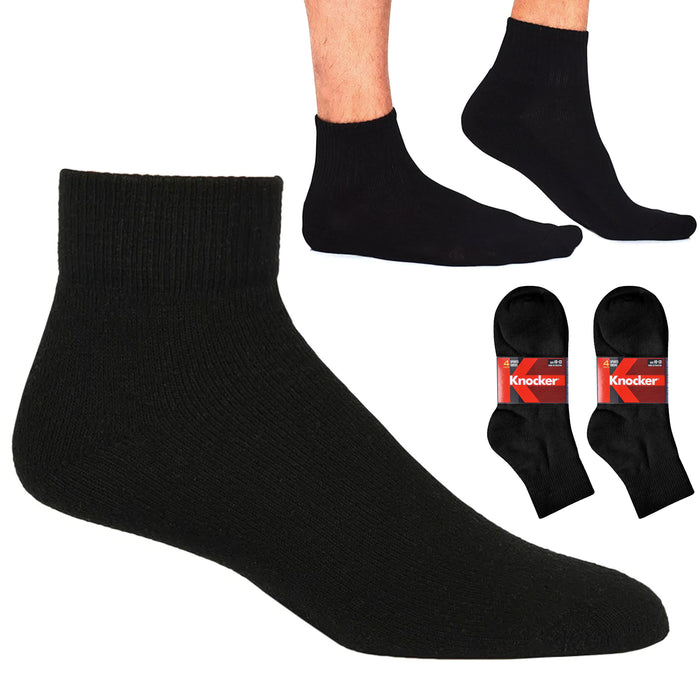 8 Pairs Black Ankle Quarter Men Women Athletic Sports Cotton Socks Cas —  AllTopBargains