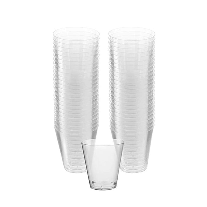 200 Clear Shot Glasses 2 oz Hard Plastic Disposable Cups Wine Party Catering Bar
