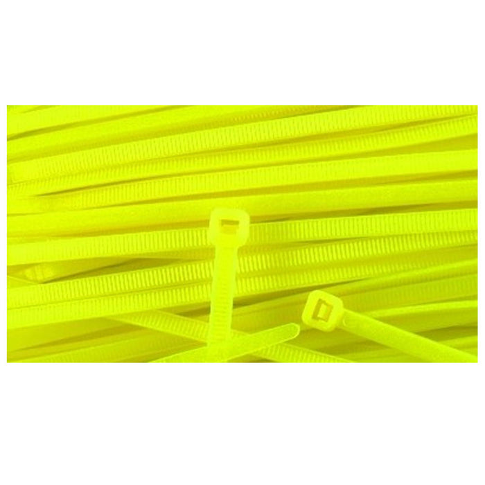 500 Pcs 4" Cable Zip Tie Nylon Wire UV Electrical Network Cord Assorted Neon New