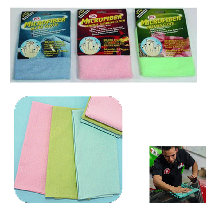 2 Pack Microfiber Cleaning Cloths Towel Auto Detailing Car Polishing Absorbent