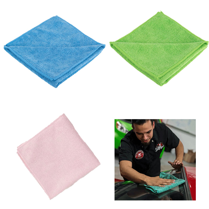 2 Pack Microfiber Cleaning Cloths Towel Auto Detailing Car Polishing Absorbent