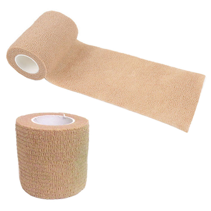 6 Self Adhering Bandage 2in x 2yd Athletic Sports Stretch Wrap Adherent Tape Aid