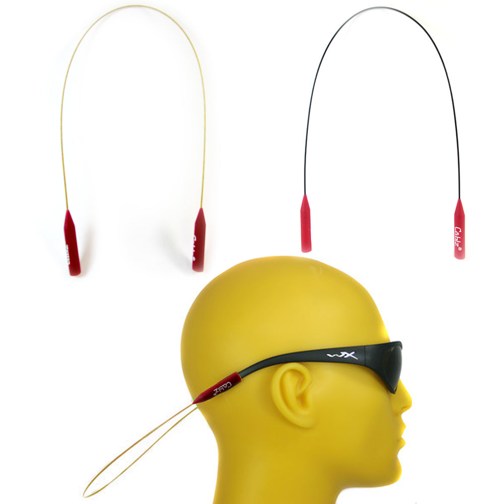 2 CABLZ Sunglasses Glasses Holder Original 14" Adjustable Eyewear Reta