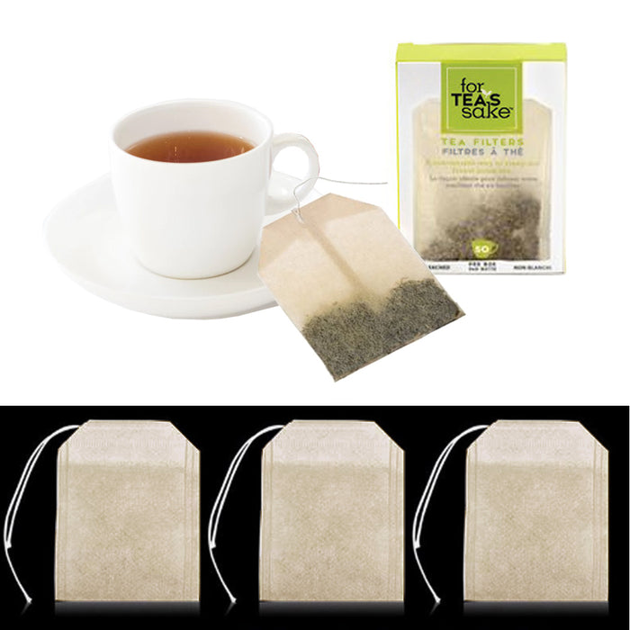 200 Unbleached Tea Filter Bags Steep Loose Leaf Sachet Disposable Biodegradable