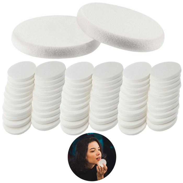 60 X Beauty Makeup Round Sponge Pad Blender Flawless Foundation Puff Pro Quality