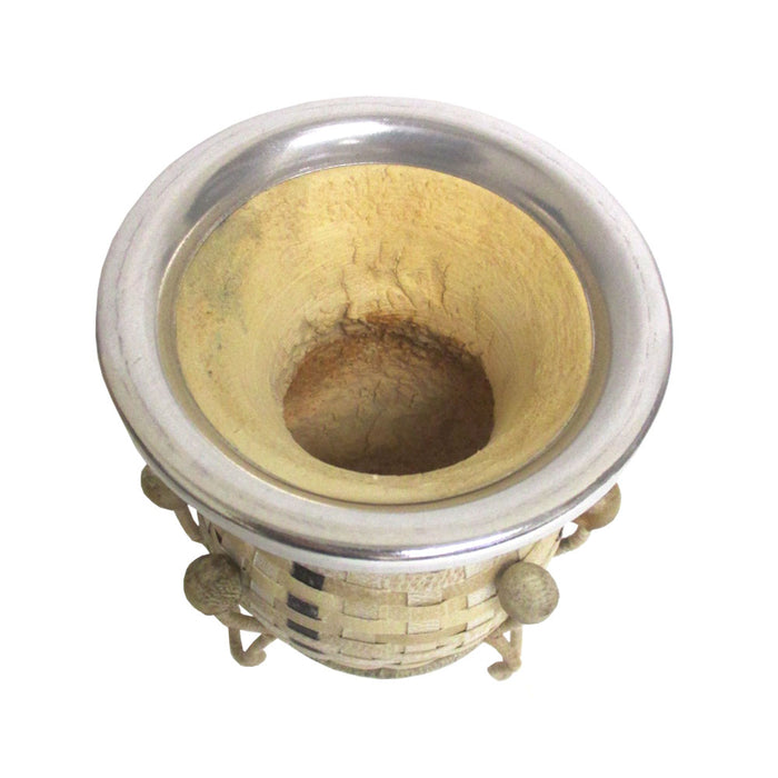 Handmade Argentina Mate Gourd With Bombilla Straw Cup Yerba Kit Detox Drink 3417