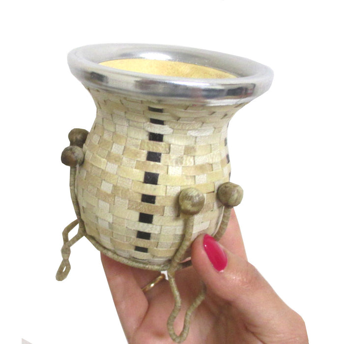 Handmade Argentina Mate Gourd With Bombilla Straw Cup Yerba Kit Detox Drink 3417