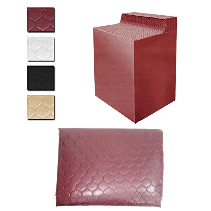 2 Quilted Fabric Washing Machine Cover Dust Free Appliance Cover Colors 30x29x42