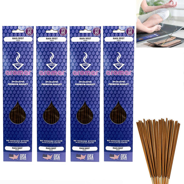 80 X Incense Sticks China Rain Scent Hand Dipped Burning Fragrance Aroma Therapy