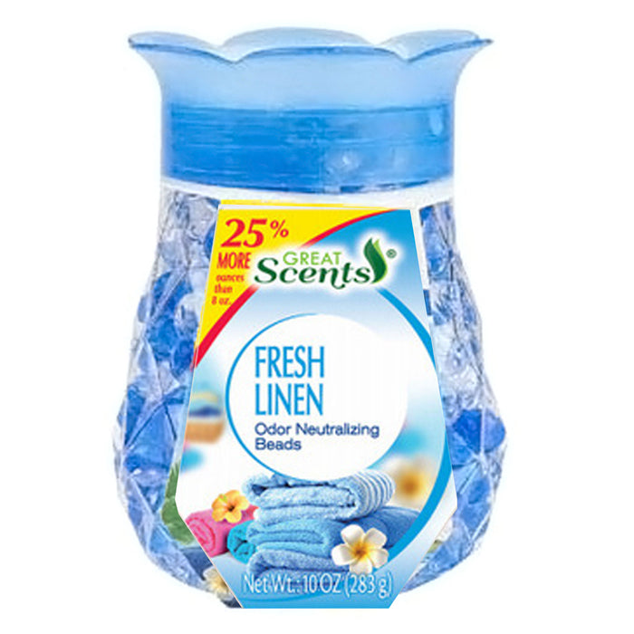 1 Odor Neutralizing Gel Beads Fresh Linen Eliminator Pearls Clean Air Freshener