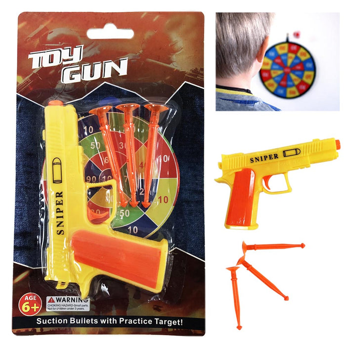 2 Detective Dart Gun Suction Cup Bullets Target Shooter Pistol Fun Toy Boy Kids