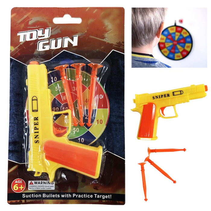 1PC Plastic Pistol Suction Cup Bullets Practice Target Gun Toy Dart Shooter Kids