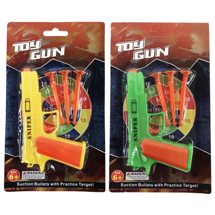 2 Detective Dart Gun Suction Cup Bullets Target Shooter Pistol Fun Toy Boy Kids