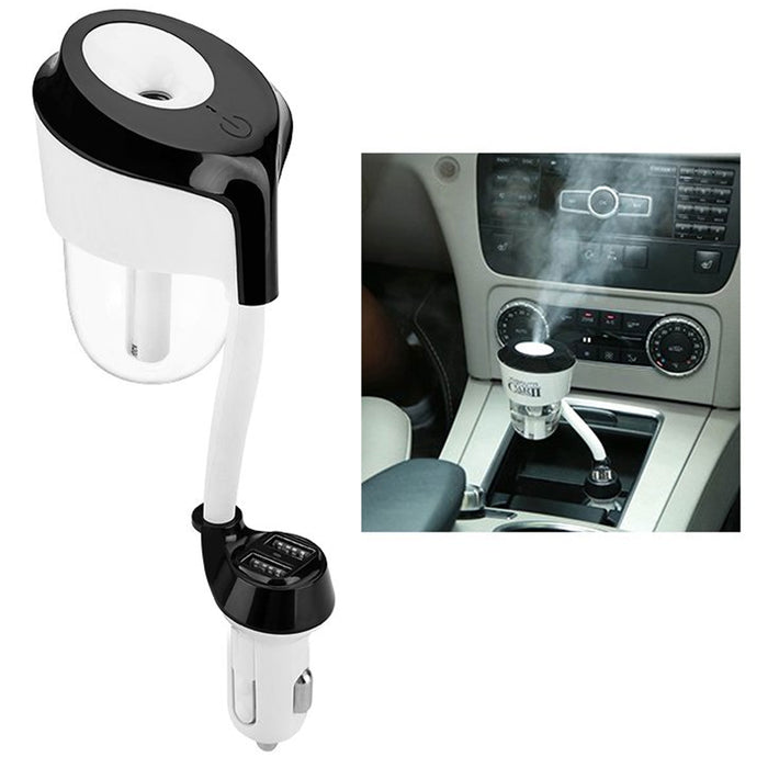 1 Car Air Humidifier USB Port Diffuser Essential Oil Auto Charger Mist Purifier