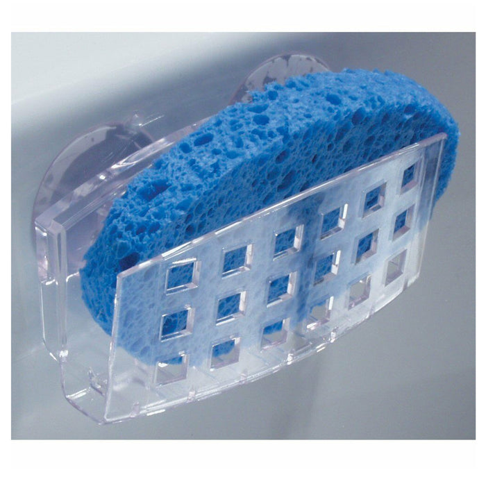 2 Pack Soap Dish Sponge Holder Suction Wall Bathroom Shower Cup Basket Tray Sink