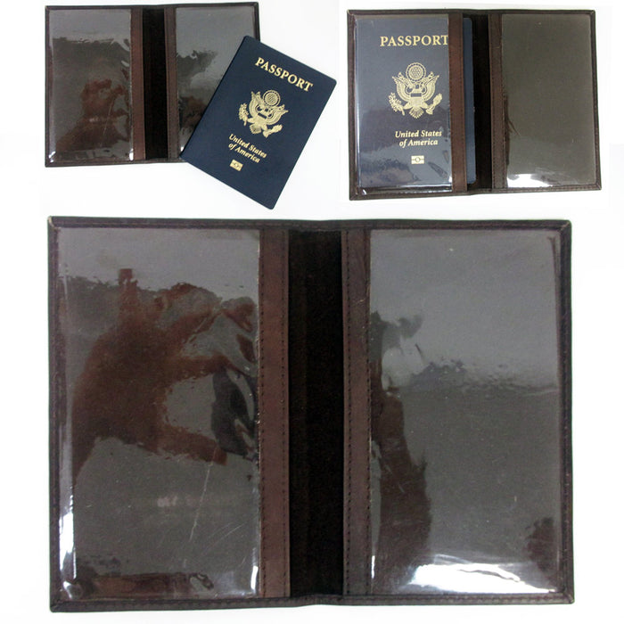 3 Usa Passport Holder Organizer Card Case Protector Leather Cover Travel Wallet