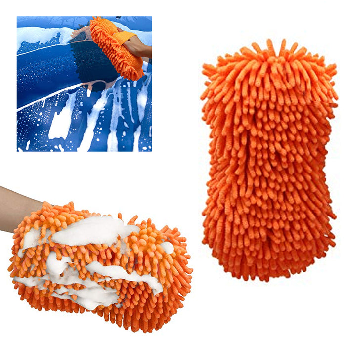 1 Pc Auto Car Sponge Washing Brush Microfiber Chenille Cleaner Clean Accessories