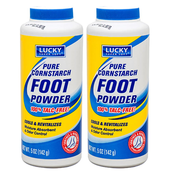2 Foot Powder Odor Control Eliminator Talc-Free Cools Shoe Deodorizer Athletes