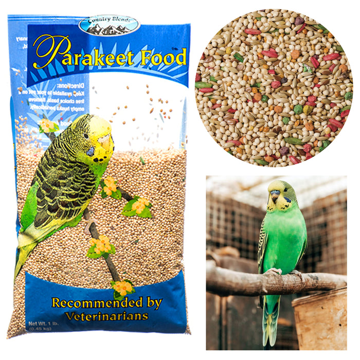 1lb Parakeet Food Seed Blend Mix Small Bird Feed Canaries Finch Parrot Nutrition