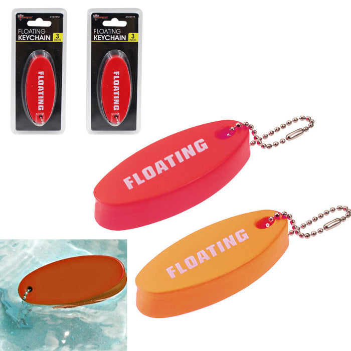 4 Pack Foam Floating Keychain Float Key Ring Key Float Boating Fishing Sports