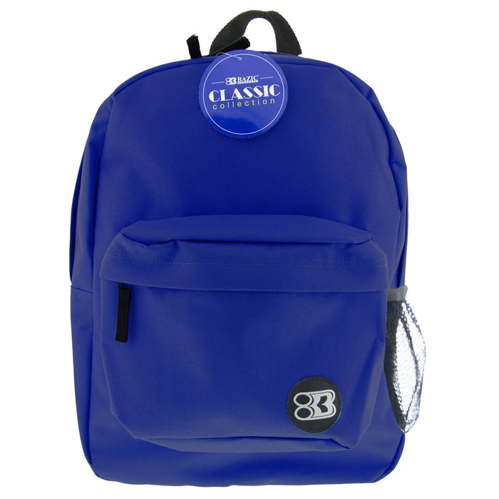 1 Backpack Book Bag Hiking Camping School Travel Sports Back Pack Blue 17"