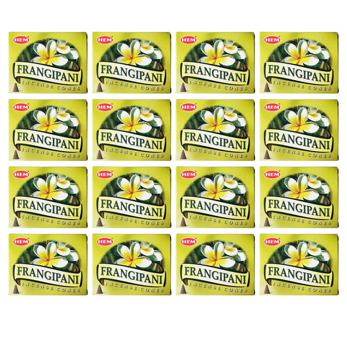 160 Backflow Burner Hem Incense Cones Smoke Frangipani Plumeria Flower Fragrance