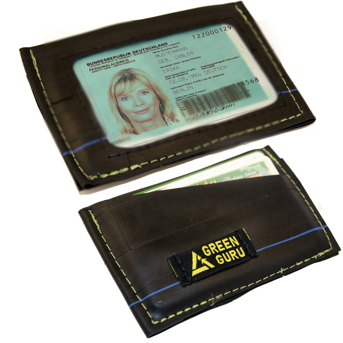 Green Guru Id Wallet Holder Recycled Bike Tube Thin Credit Card Case Bicycle New