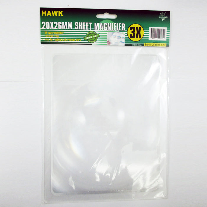 Full Page Magnifying Sheet 3X Magnifier Lens Reading Books Glass Vision Loupe !