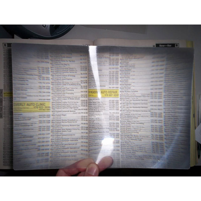 2 Pack Full Page Magnifying Sheet 3X Magnifier Lens Reading Books Glass Loupe