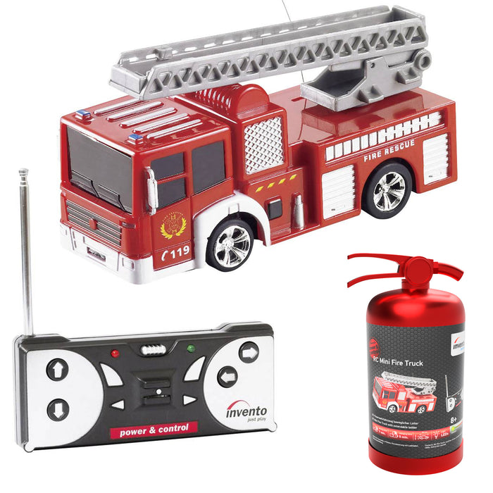 RC Fire Truck Remote Control Kids Toy Rechargeable Battery Firetruck Flash Light